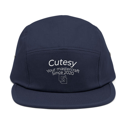 Cutesy Crest 5-Panel Cap — Navy (Since 2020 Embroidery)